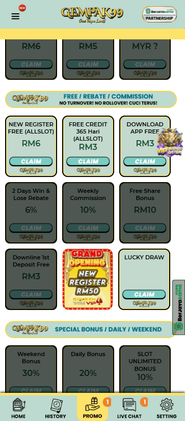 Gempak99 Promotion Overview